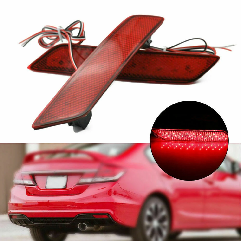 2pcs LED Bumper Reflector Lights 12v For Honda Civic 2013-2015 Sedan Red Lens Car Taillight Brake Rear Fog Lamps
2pcs LED Bumper Reflector Lights 12v For Honda Civic 2013-2015 Sedan Red Lens Car Taillight Brake Rear Fog Lamps