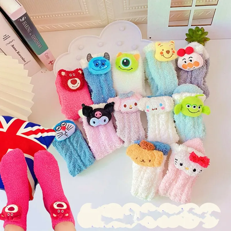 Милые плюшевые носки Мелодия Sanrioed из чистого хлопка аниме Kuromi Cinnamoroll осень-весна милые носки с манжетами из мультфильмов подарки
Милые плюшевые носки Мелодия Sanrioed из чистого хлопка аниме Kuromi Cinnamoroll осень-весна милые носки с манжетами из мультфильмов подарки