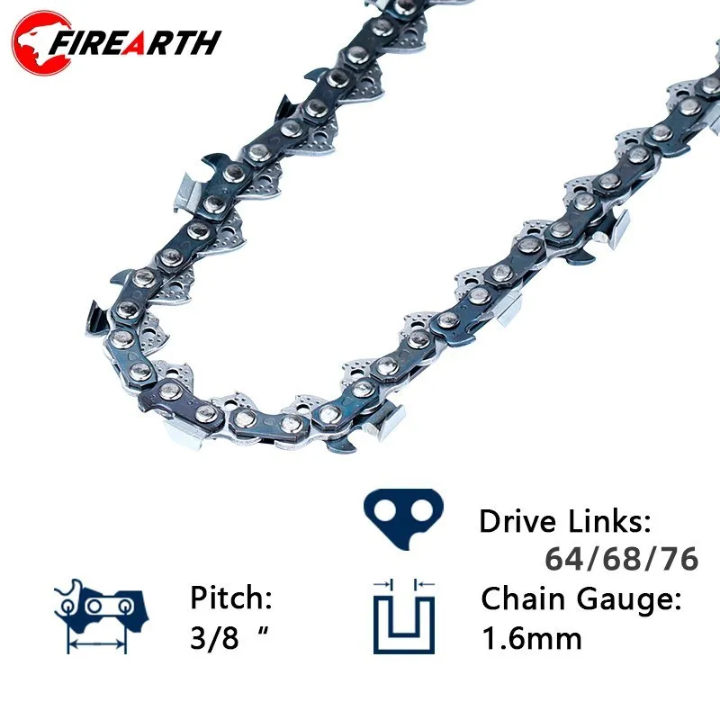 16/18/20" Chainsaw Chain 3/8 Pitch Chain For Chain saw 64/68/72 Drive Links For Electric Chainsaws Spare Parts Garden Tools
16/18/20" Chainsaw Chain 3/8 Pitch Chain For Chain saw 64/68/72 Drive Links For Electric Chainsaws Spare Parts Garden Tools