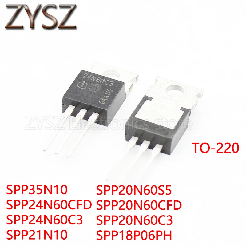 20PCS SPP35N10 SPP24N60CFD SPP24N60C3 SPP21N10 SPP20N60S5 SPP20N60CFD SPP20N60C3 SPP18P06PH Transistor Power MOS tube N-channel
20PCS SPP35N10 SPP24N60CFD SPP24N60C3 SPP21N10 SPP20N60S5 SPP20N60CFD SPP20N60C3 SPP18P06PH Transistor Power MOS tube N-channel