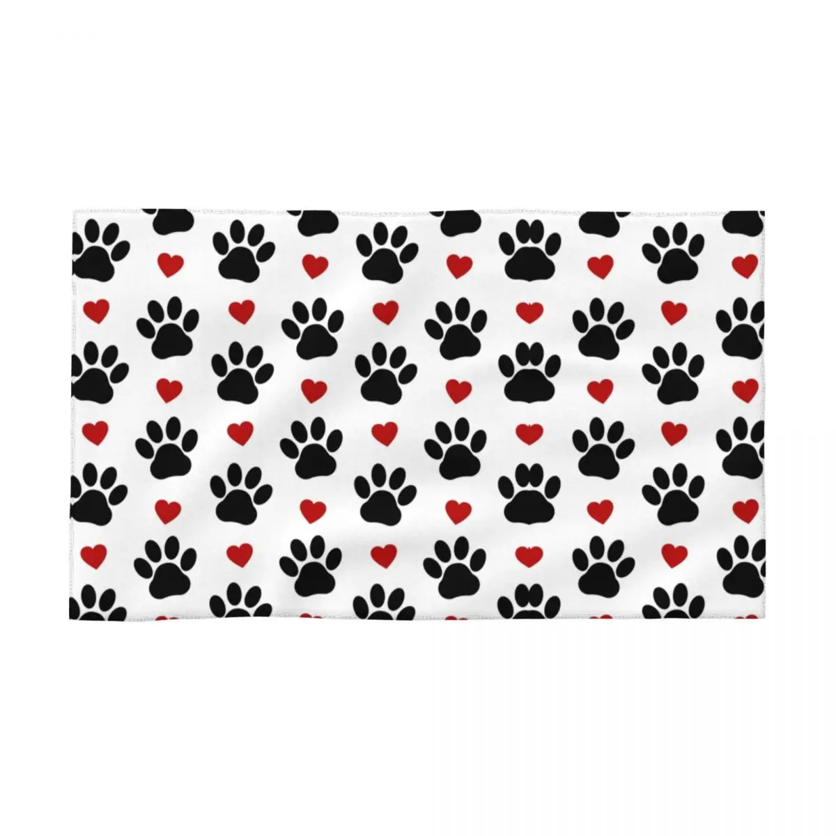 Custom Quick Drying Cotton Face Towel Super Soft Black Paws Red Hearts Shower Towels
Custom Quick Drying Cotton Face Towel Super Soft Black Paws Red Hearts Shower Towels