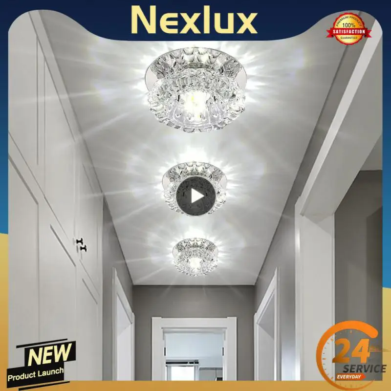High-quality Led Ceiling Lamp Dimming Corridor Aisle Light Stainless Steel Mirror 3w/5w Crystal Ceiling Lights 3 Color
High-quality Led Ceiling Lamp Dimming Corridor Aisle Light Stainless Steel Mirror 3w/5w Crystal Ceiling Lights 3 Color