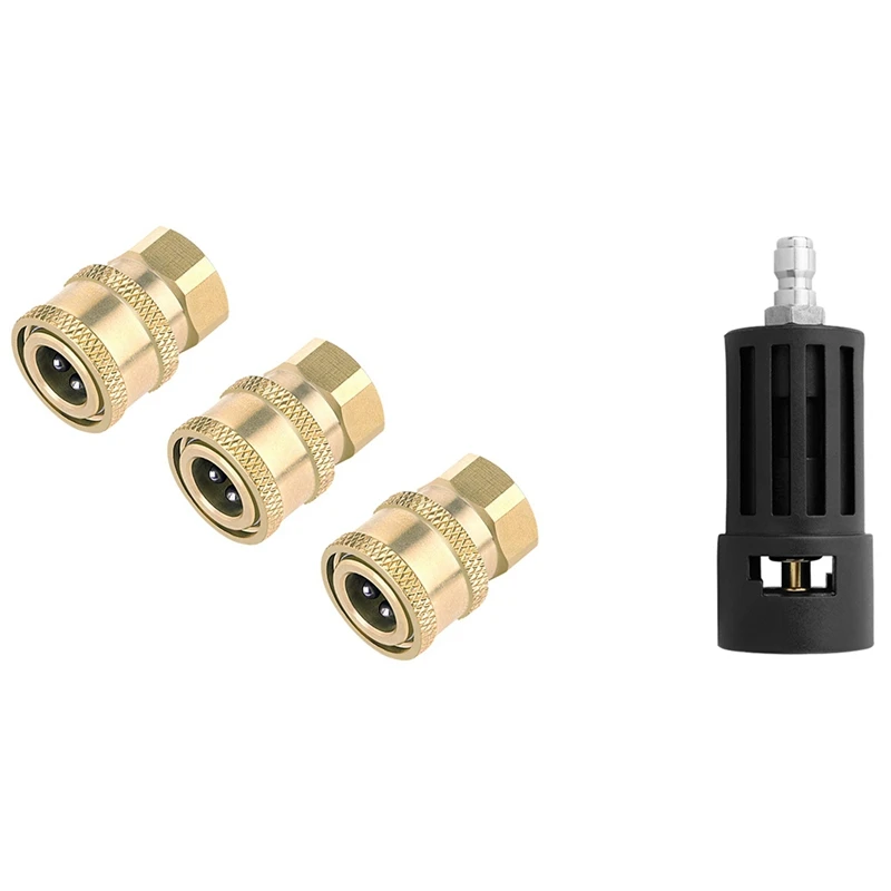 Compatible Pressure Washer Adapter Replacement With 3 Pack Pressure Washer Coupler
Compatible Pressure Washer Adapter Replacement With 3 Pack Pressure Washer Coupler