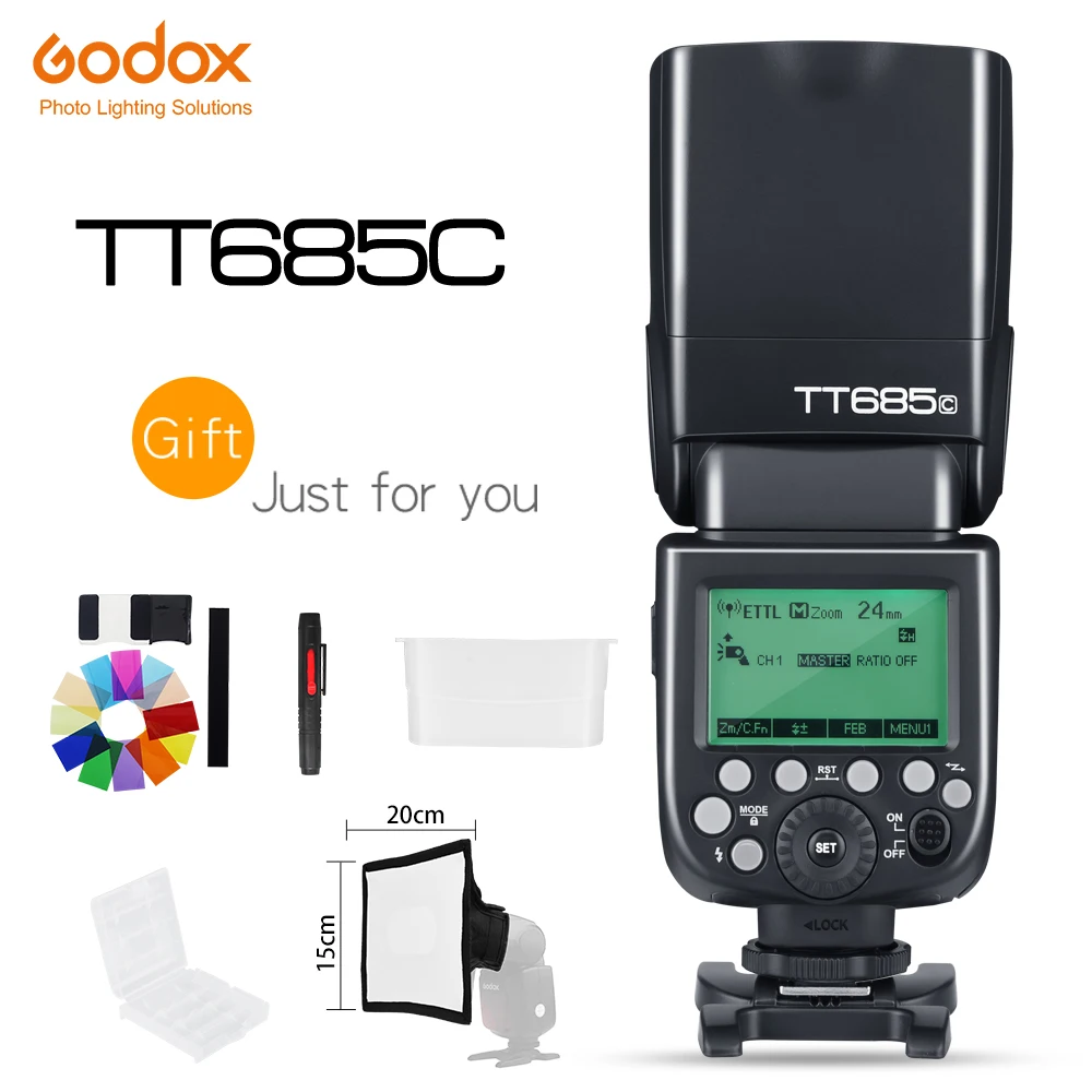 Беспроводная вспышка Godox TT685C/TT685N/TT685S/TT685F/TT685O 2,4G с режимом Master Slave 1/8000s HSS TTL вспышка для камеры Canon Nikon Sony
Беспроводная вспышка Godox TT685C/TT685N/TT685S/TT685F/TT685O 2,4G с режимом Master Slave 1/8000s HSS TTL вспышка для камеры Canon Nikon Sony