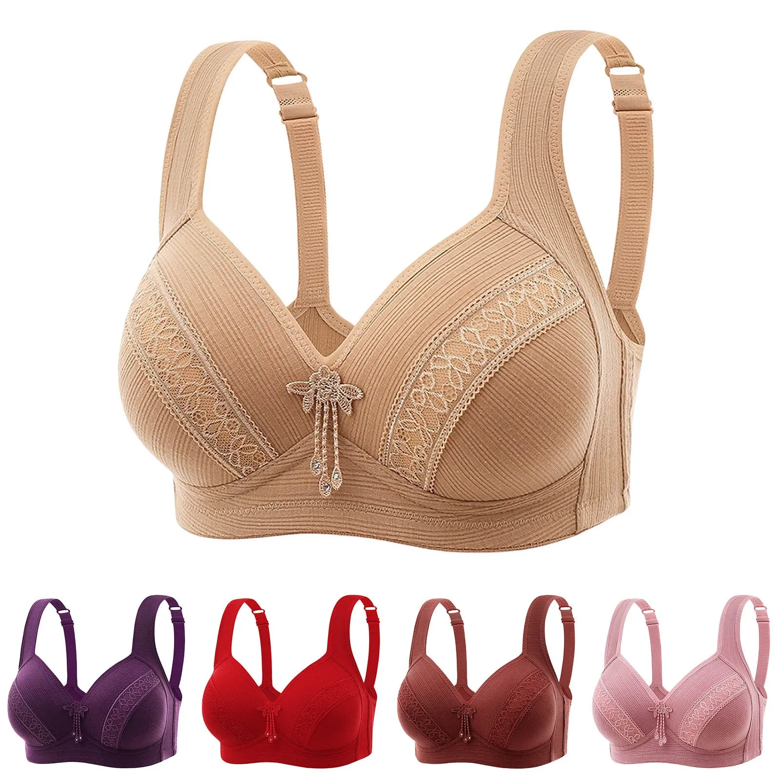 Women Sexy Lace Front Buckle Prints Underwear Without Rims Vest Lace Bra Underwear Breathable Female Underwear Set
Women Sexy Lace Front Buckle Prints Underwear Without Rims Vest Lace Bra Underwear Breathable Female Underwear Set