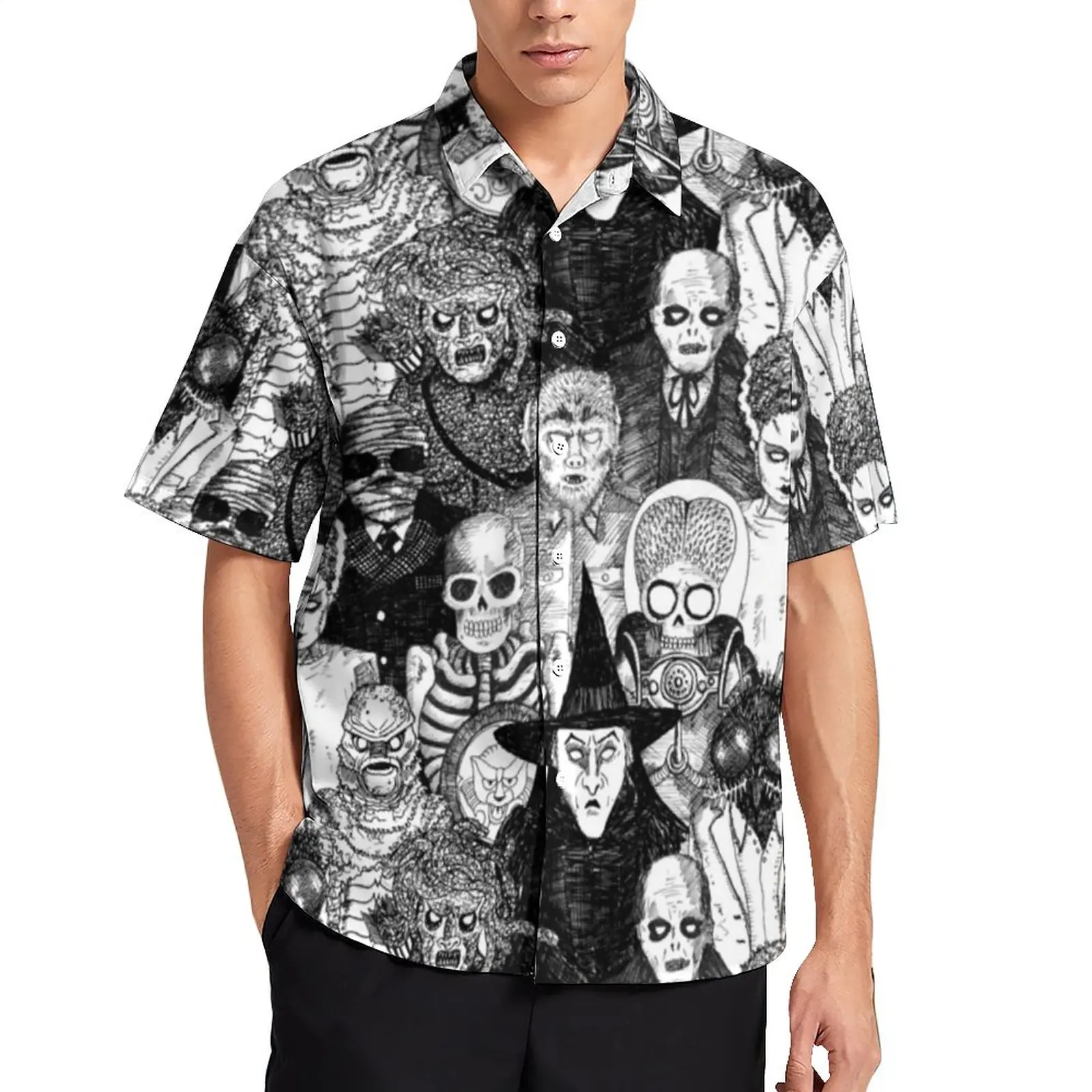 Skeleton Print Vacation Shirt Horror Monsters Hawaiian Casual Shirts Men Funny Blouses Short Sleeve Pattern Clothing Plus Size
Skeleton Print Vacation Shirt Horror Monsters Hawaiian Casual Shirts Men Funny Blouses Short Sleeve Pattern Clothing Plus Size