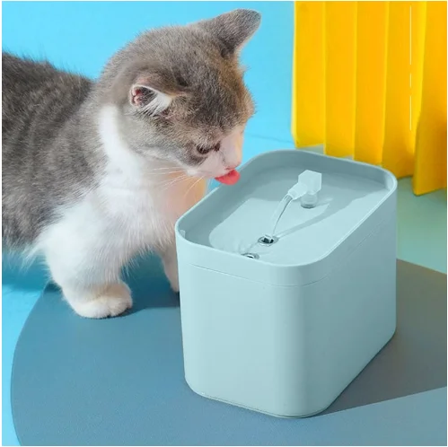 

Электрическая поилка-фонтанчик для кошек, бесшумная емкость с автоматическим фильтром, USB, 1,5 л, для домашних животных