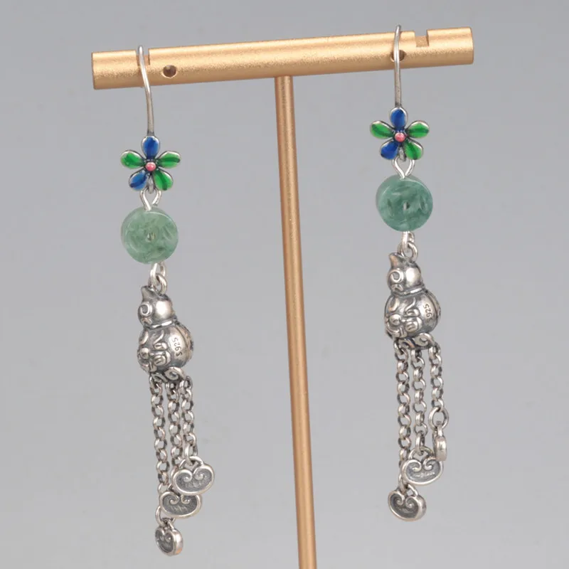 Серьги-кисточки из серебра 925 пробы с эмалью
Серьги-кисточки из серебра 925 пробы с эмалью