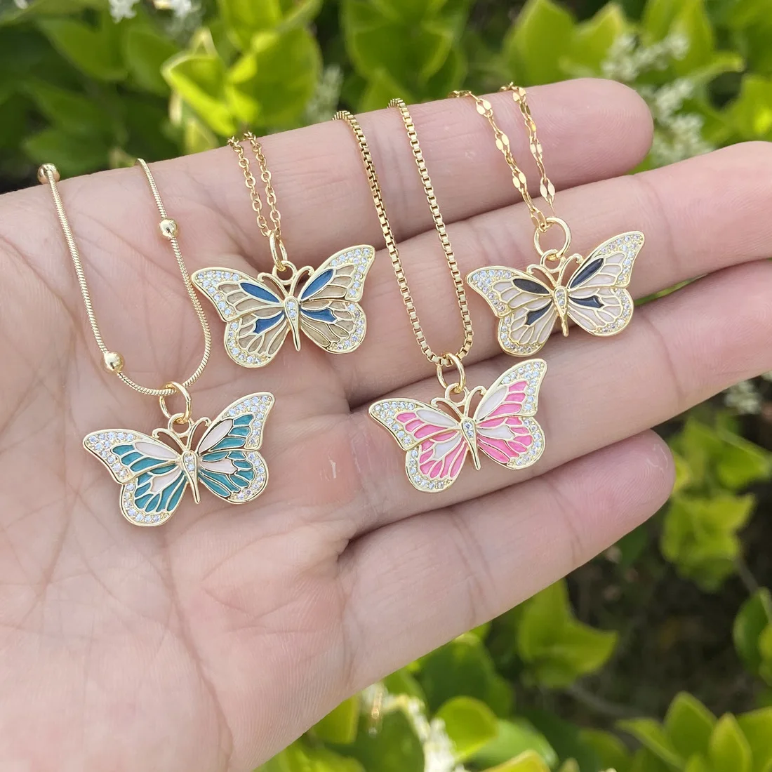 High Quality Hot Sale Jewelry 2022 Trend Drop Oil Butterfly Necklace Stainless Steel Chain Zircon Pendant Necklace for Women
High Quality Hot Sale Jewelry 2022 Trend Drop Oil Butterfly Necklace Stainless Steel Chain Zircon Pendant Necklace for Women