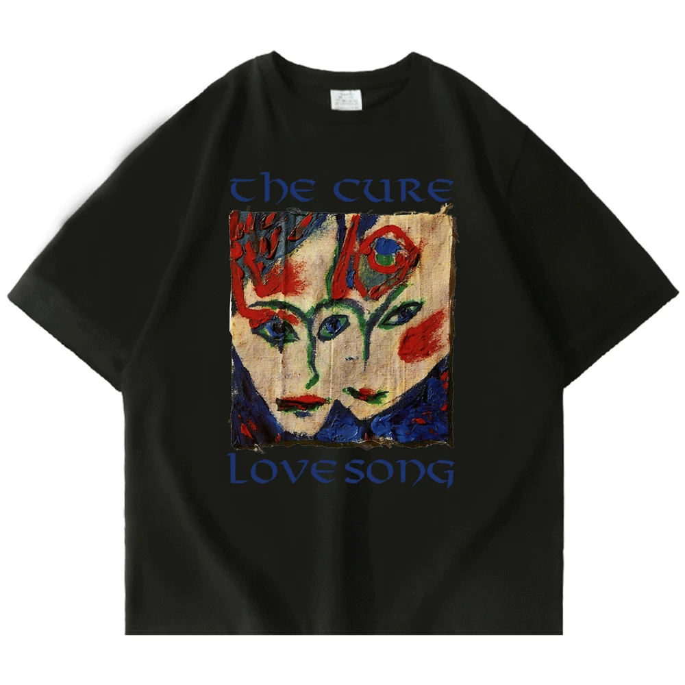 

Футболка Мужская/женская с принтом рок-группы The Cure Lovesong, винтажная тенниска с коротким рукавом в стиле панк/хип-хоп, Готическая майка оверсайз, 90-х годов