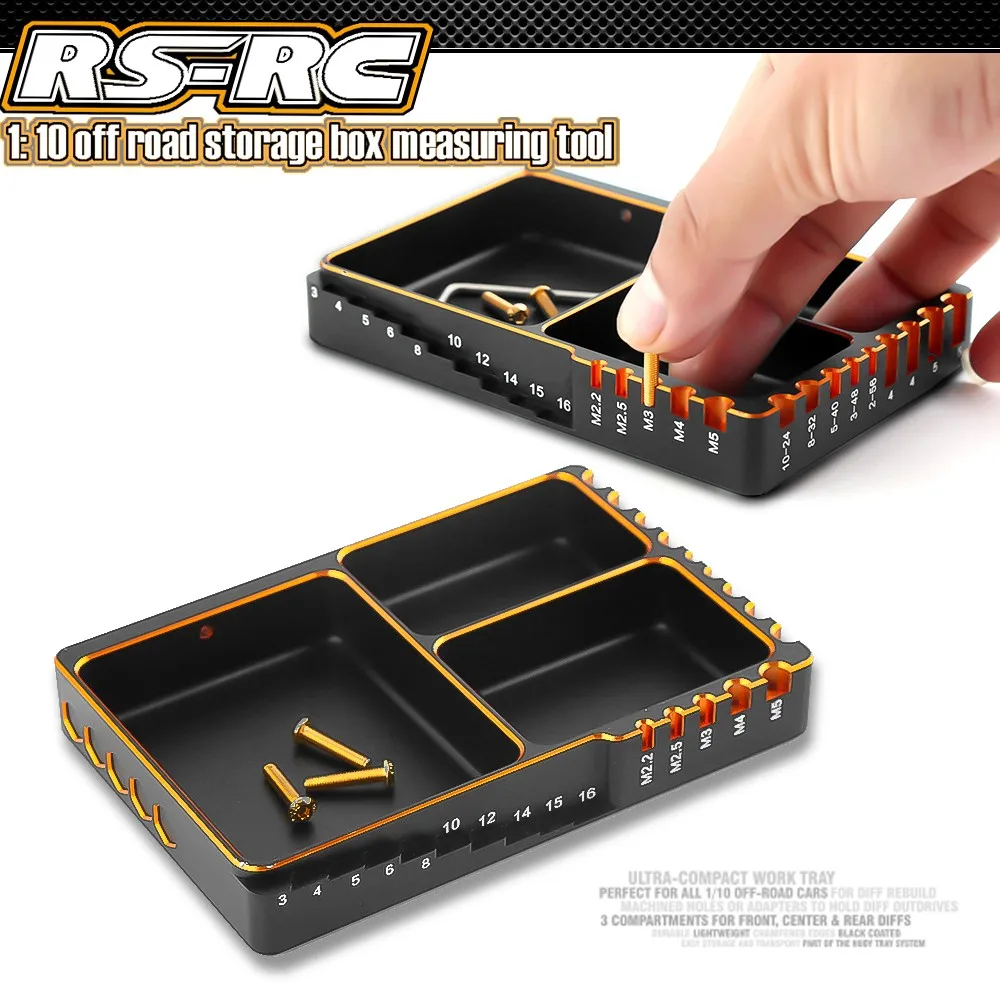 Cnc Metal Three Grid Screw Tray Nut Gasket Storage Tool For Rc Car Boat Airplane Model Parts Box 120*80*18mm
Cnc Metal Three Grid Screw Tray Nut Gasket Storage Tool For Rc Car Boat Airplane Model Parts Box 120*80*18mm