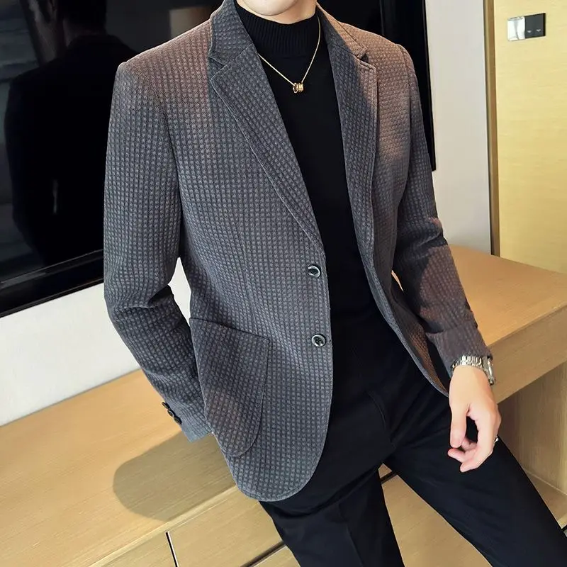 2023 Spring Autumn Men for Blazer Jacket Fashion Brand Designer Casual Classic Elegant Party Stylish Suit Men's Clothes O8
2023 Spring Autumn Men for Blazer Jacket Fashion Brand Designer Casual Classic Elegant Party Stylish Suit Men's Clothes O8