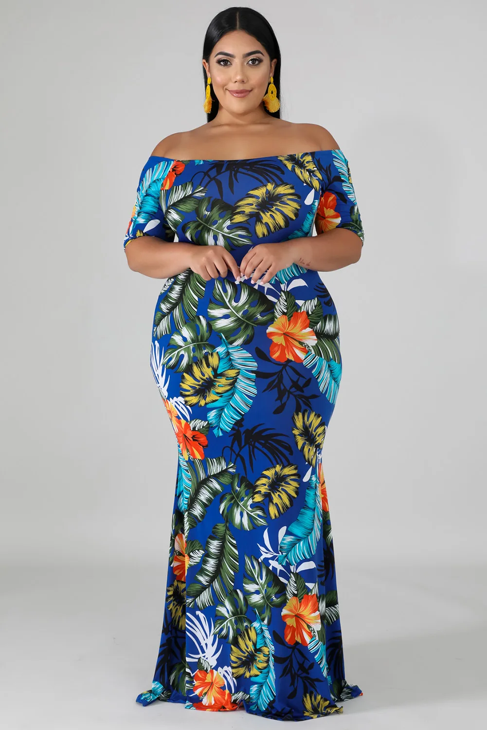 Summer Womens Party Dress Short Sleeve Digital Print Off-the Shoulder Sexy Slash Collar Tight Fitting Bag Hip Plus Size Dress
Summer Womens Party Dress Short Sleeve Digital Print Off-the Shoulder Sexy Slash Collar Tight Fitting Bag Hip Plus Size Dress