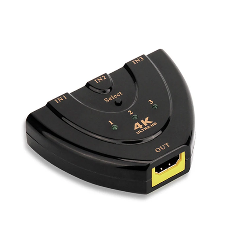 3 in 1 out 4K*2K 3D Video Adapter HD Splitter 3x1 HDMI-Compatible 1.4 Screen Switcher 1080P/720P for TV Box DVD HDTV Xbox PS4
3 in 1 out 4K*2K 3D Video Adapter HD Splitter 3x1 HDMI-Compatible 1.4 Screen Switcher 1080P/720P for TV Box DVD HDTV Xbox PS4