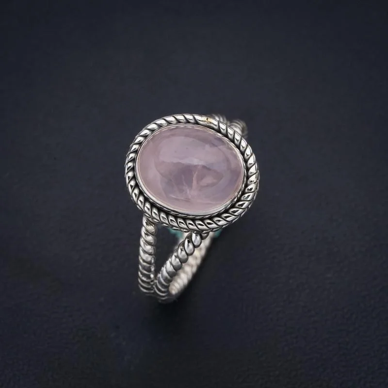 StarGems Natural Rose Quartz Handmade 925 Sterling Silver Ring 8.25 F1792
StarGems Natural Rose Quartz Handmade 925 Sterling Silver Ring 8.25 F1792