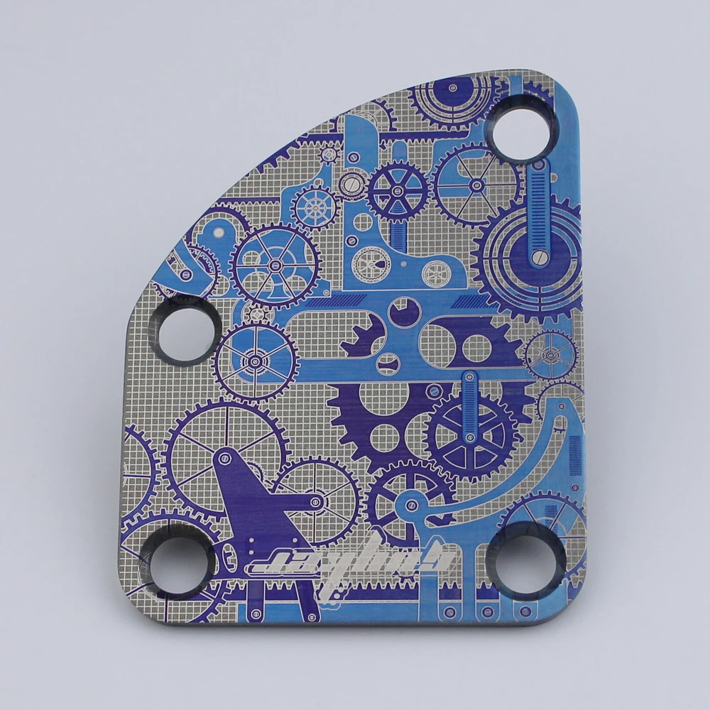 1 PCS Titanium Alloy DMechanical Pattern Style Electric Guitar Neck Back Mounting Plate Guitar Parts
1 PCS Titanium Alloy DMechanical Pattern Style Electric Guitar Neck Back Mounting Plate Guitar Parts