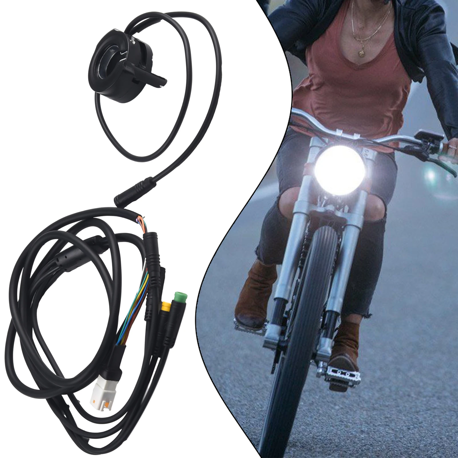130X Throttle E-Bike Motor Cable Black Brake Display Connector For Bafang M400 G330 G510 M620 Rubber Practical
130X Throttle E-Bike Motor Cable Black Brake Display Connector For Bafang M400 G330 G510 M620 Rubber Practical