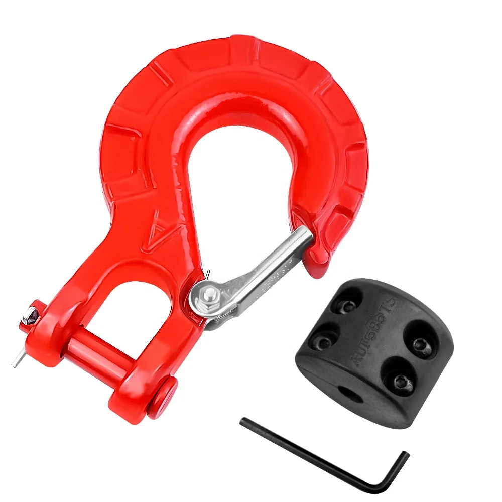Winch Cable Hook with Stopper Rubber Rope Line Saver add winch hook High quality towing winch hook
Winch Cable Hook with Stopper Rubber Rope Line Saver add winch hook High quality towing winch hook