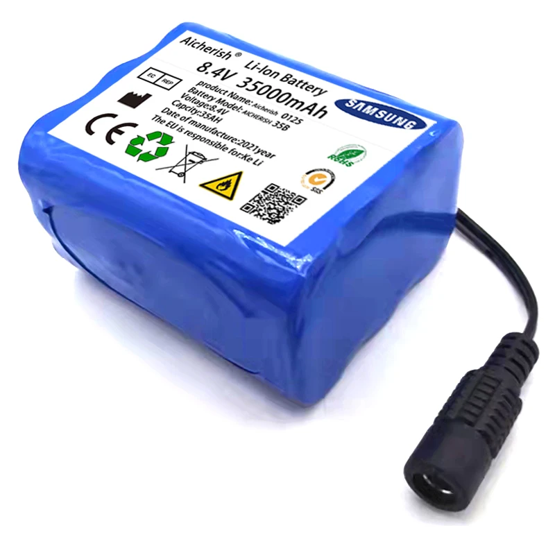 Scooter Bicycle Light Headlamp 8.4V 35000Mah 35Ah New 18650 Lithium Ion Rechargeable Battery Pack
Scooter Bicycle Light Headlamp 8.4V 35000Mah 35Ah New 18650 Lithium Ion Rechargeable Battery Pack