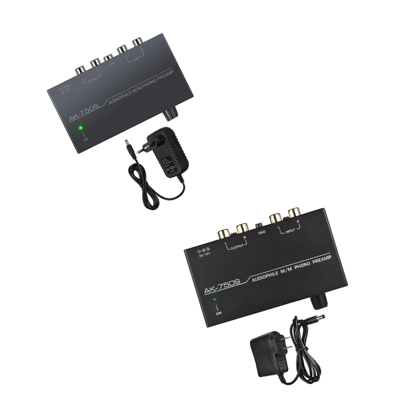 Phono Preamplifier Audiophile M/M Phono Preamp Preamplifier With Level Control 2 RCA Input & Output AK-750S
Phono Preamplifier Audiophile M/M Phono Preamp Preamplifier With Level Control 2 RCA Input & Output AK-750S