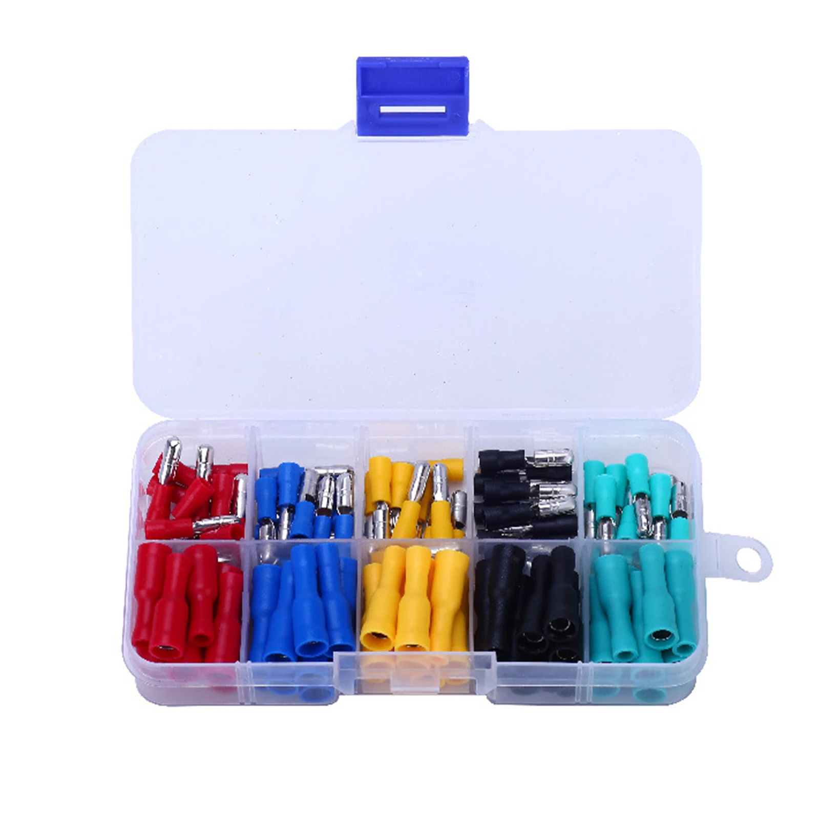 100pcs Electrical Terminal Automotive Butt Connector For Audio Female Male Crimp With A Plastic Box Electrical Accessories
100pcs Electrical Terminal Automotive Butt Connector For Audio Female Male Crimp With A Plastic Box Electrical Accessories