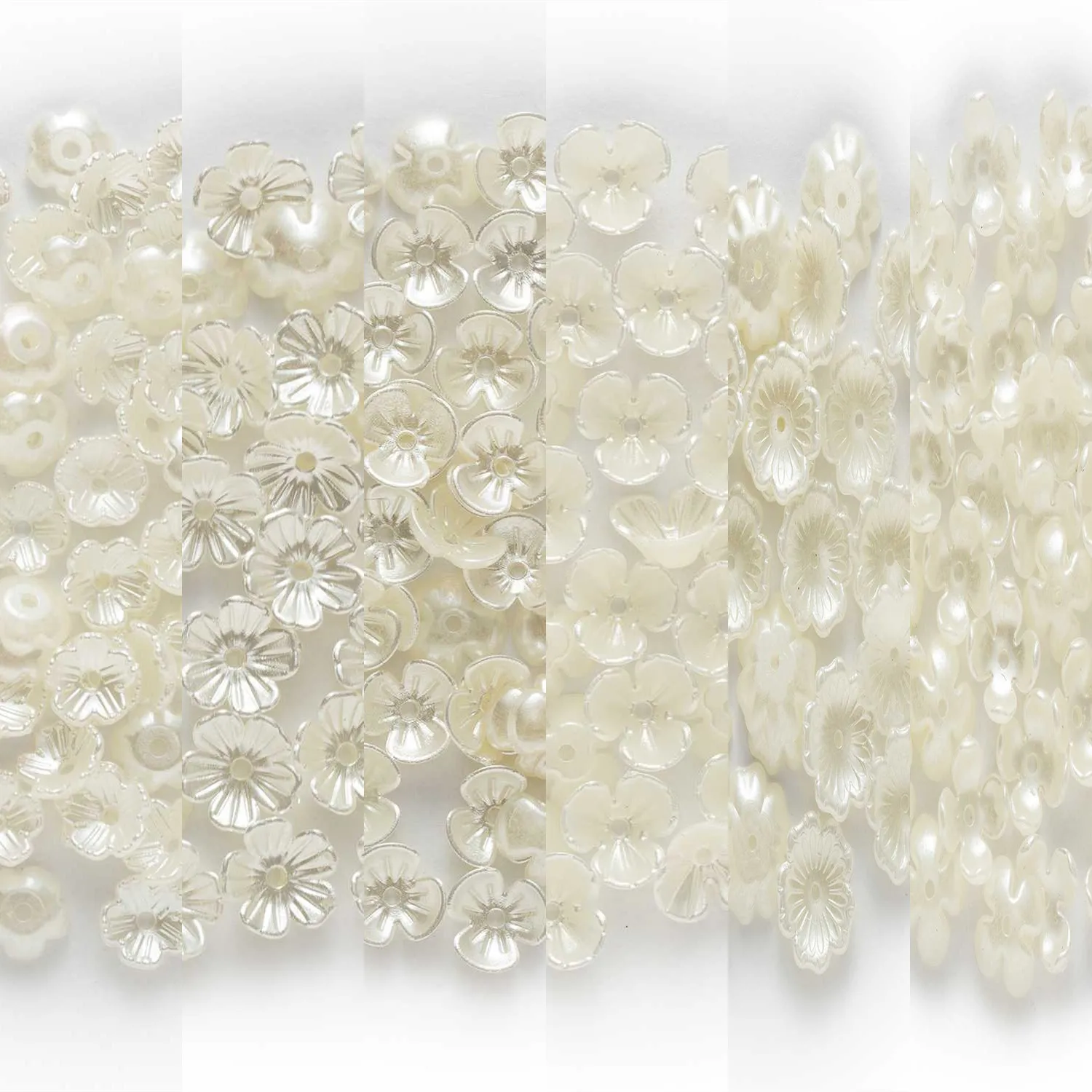 50 шт., колпачки из АБС-пластика для изготовления бижутерии 
50 шт., колпачки из АБС-пластика для изготовления бижутерии