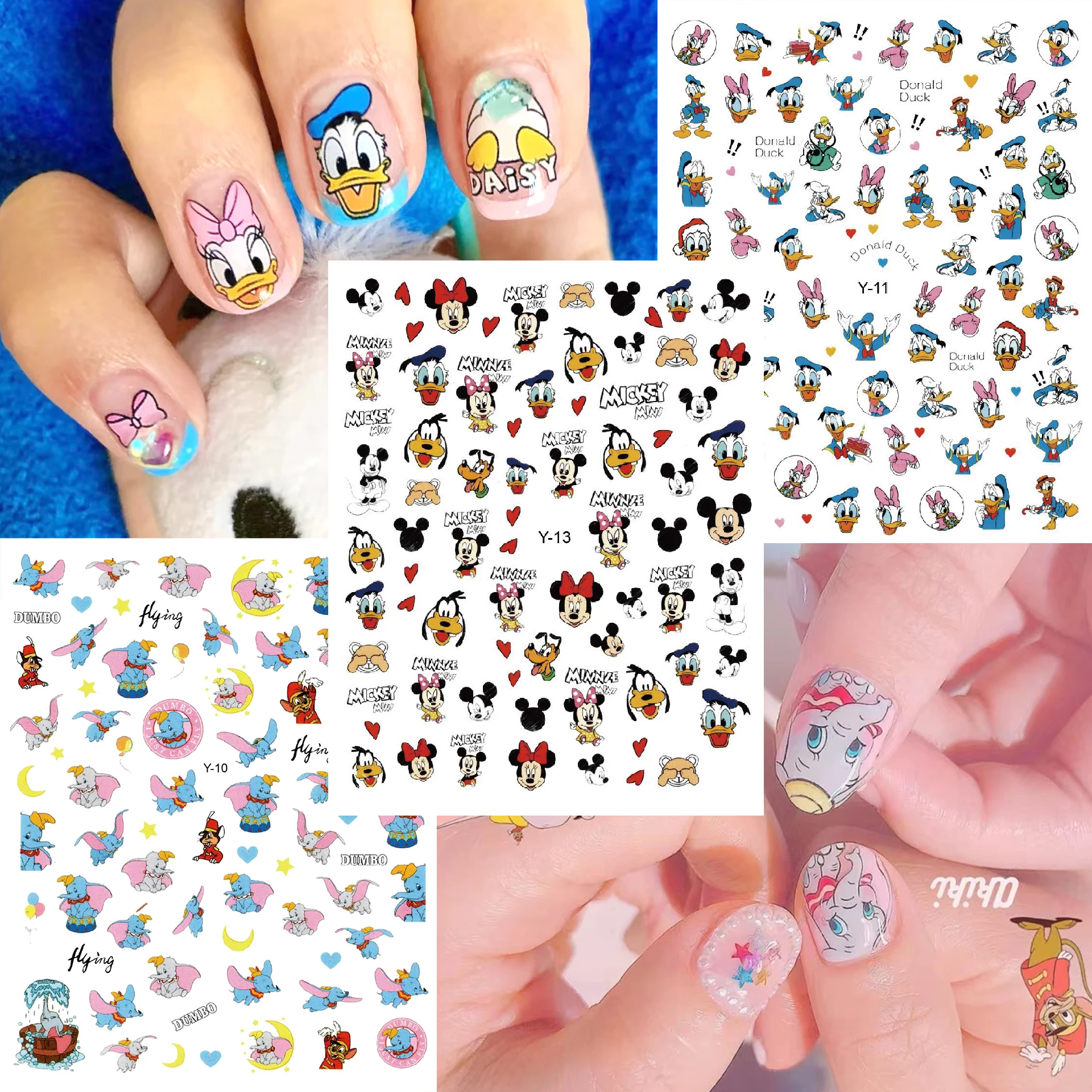 10PCS New Disney Cute Anime Characters 3D Nail Stickers Nail Art Supplies Mickey Donald Duck Dumbo Stickers Nail Parts Nails
10PCS New Disney Cute Anime Characters 3D Nail Stickers Nail Art Supplies Mickey Donald Duck Dumbo Stickers Nail Parts Nails
