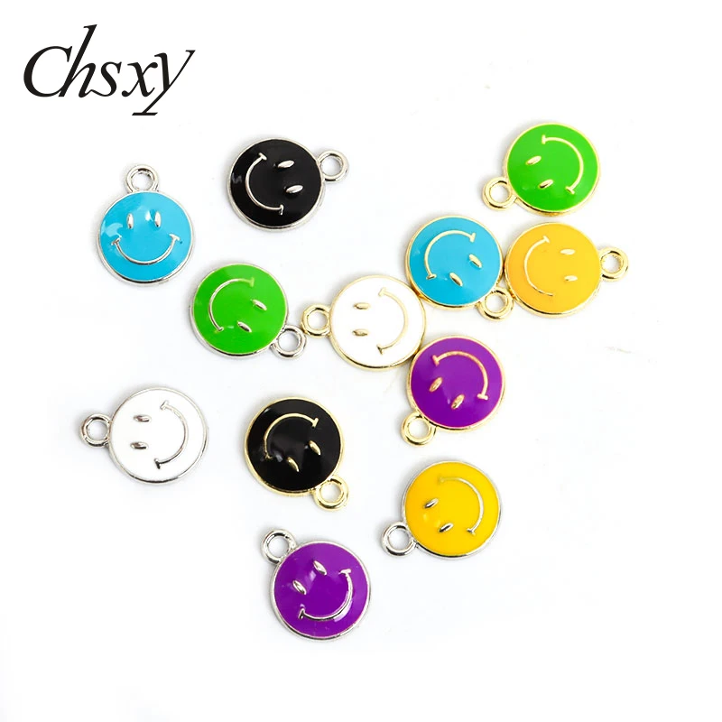 10Pcs Color Enamel Smile face Round Charms Small Enamel Zinc Alloy Pendant DIY Jewelry Making Accessories Necklace Earring Gifts
10Pcs Color Enamel Smile face Round Charms Small Enamel Zinc Alloy Pendant DIY Jewelry Making Accessories Necklace Earring Gifts