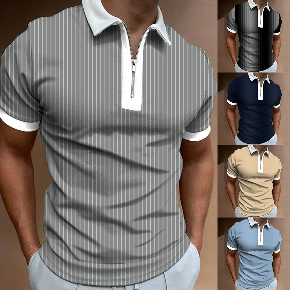 NEW Men's Solid Color Polo Shirt Short Sleeve Turn-Down Collar Zipper Polo Shirt&for Men Casual Streetwear 2023 Summer Male Tops
NEW Men's Solid Color Polo Shirt Short Sleeve Turn-Down Collar Zipper Polo Shirt&for Men Casual Streetwear 2023 Summer Male Tops