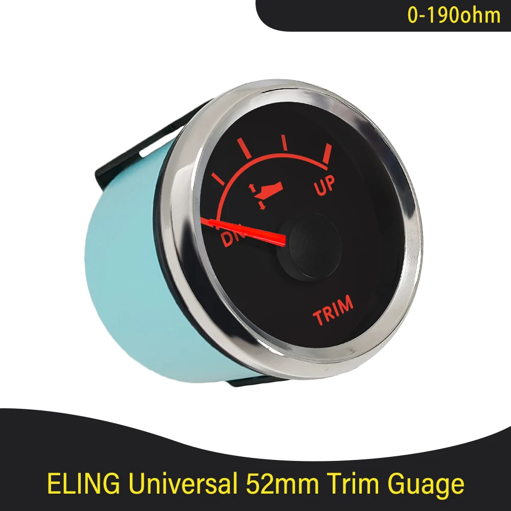 New 52mm Marine Trim Gauge Meter UP-DN Inboard Outboard Engine 0-190 ohm Signal With Red Backlight 12V 24V for Boat Yacht
New 52mm Marine Trim Gauge Meter UP-DN Inboard Outboard Engine 0-190 ohm Signal With Red Backlight 12V 24V for Boat Yacht