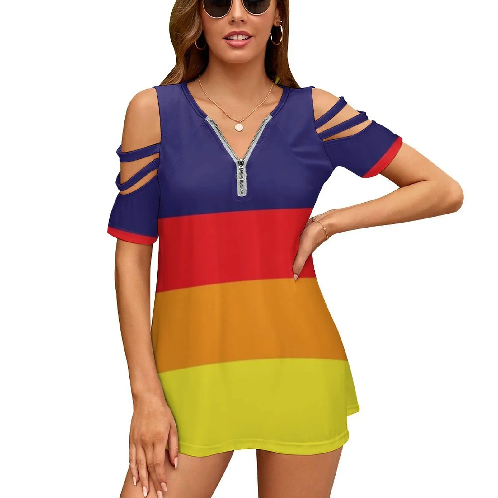 Houston Champ Multistripe Women'S T-Shirt New Fashion Printed Zipper V-Neck Short Sleeve T Shirts Casual Plus Size Astros
Houston Champ Multistripe Women'S T-Shirt New Fashion Printed Zipper V-Neck Short Sleeve T Shirts Casual Plus Size Astros