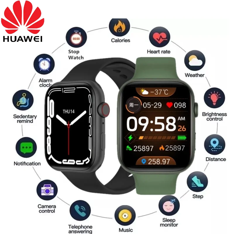 Huawei T900 Pro Max Smart Watch Series 7 Men Women Bluetooth Call Waterproof Sports Fitness IWO 14 Smartwatch Wireless Charging
Huawei T900 Pro Max Smart Watch Series 7 Men Women Bluetooth Call Waterproof Sports Fitness IWO 14 Smartwatch Wireless Charging