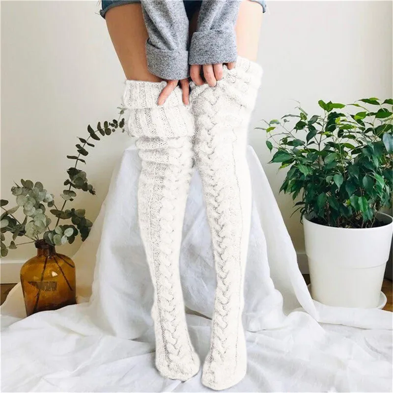 Теплые зимние Новые вязаные шерстяные носки до бедра до колена для девочек Повседневные Дышащие теплые чулки свободные чулки с оплеткой
Теплые зимние Новые вязаные шерстяные носки до бедра до колена для девочек Повседневные Дышащие теплые чулки свободные чулки с оплеткой