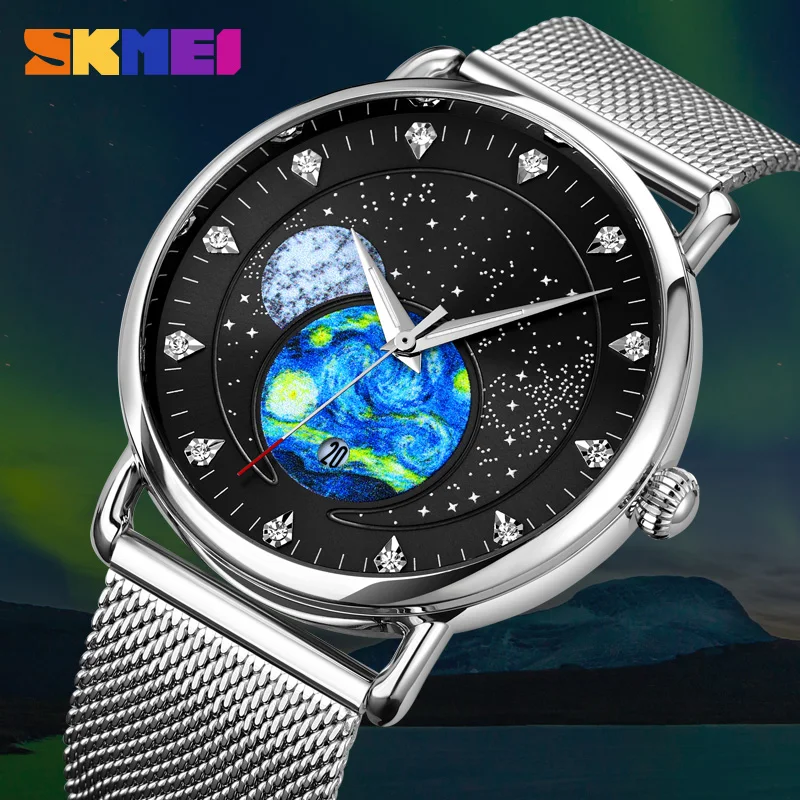 Luxury Brand Men Quartz Watch Special Starry Sky Dial Watches SKMEI Men's Wristwatch Calendar Business Clock Original Design
Luxury Brand Men Quartz Watch Special Starry Sky Dial Watches SKMEI Men's Wristwatch Calendar Business Clock Original Design