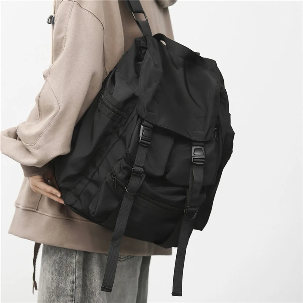 Simple Black Large Capacity Backpacks For Men Women Travel Bag Solid Harajuku Student Schoolbag Backpack Unisex Bags High Street
Simple Black Large Capacity Backpacks For Men Women Travel Bag Solid Harajuku Student Schoolbag Backpack Unisex Bags High Street