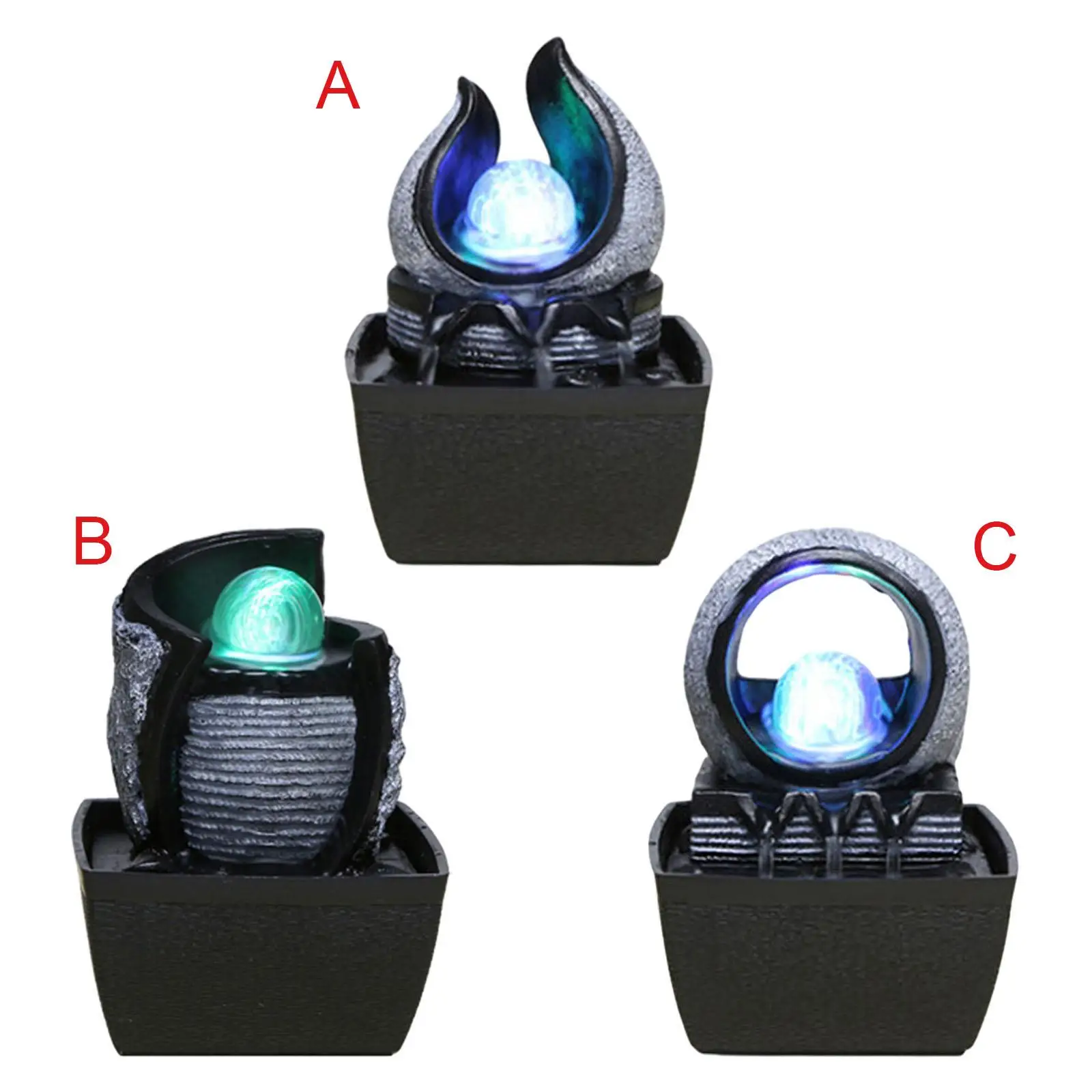Water Fountain with LED Lights Meditation Desktop Decor Humidifier Bedroom
Water Fountain with LED Lights Meditation Desktop Decor Humidifier Bedroom