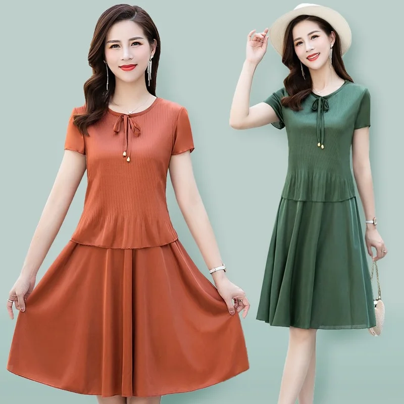 Женское плиссированное платье составного кроя, Повседневное платье из двух частей, с коротким рукавом, до колена, большие размеры 5Xl, E216
Женское плиссированное платье составного кроя, Повседневное платье из двух частей, с коротким рукавом, до колена, большие размеры 5Xl, E216