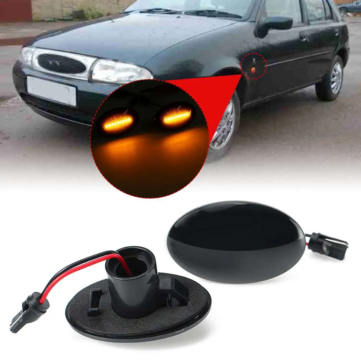 2Pcs Side Repeater Lamp LED Side Marker Light Indicator 12v Panel Lamp Blinker For Ford For Fiesta MK III MK IV For Transit
2Pcs Side Repeater Lamp LED Side Marker Light Indicator 12v Panel Lamp Blinker For Ford For Fiesta MK III MK IV For Transit