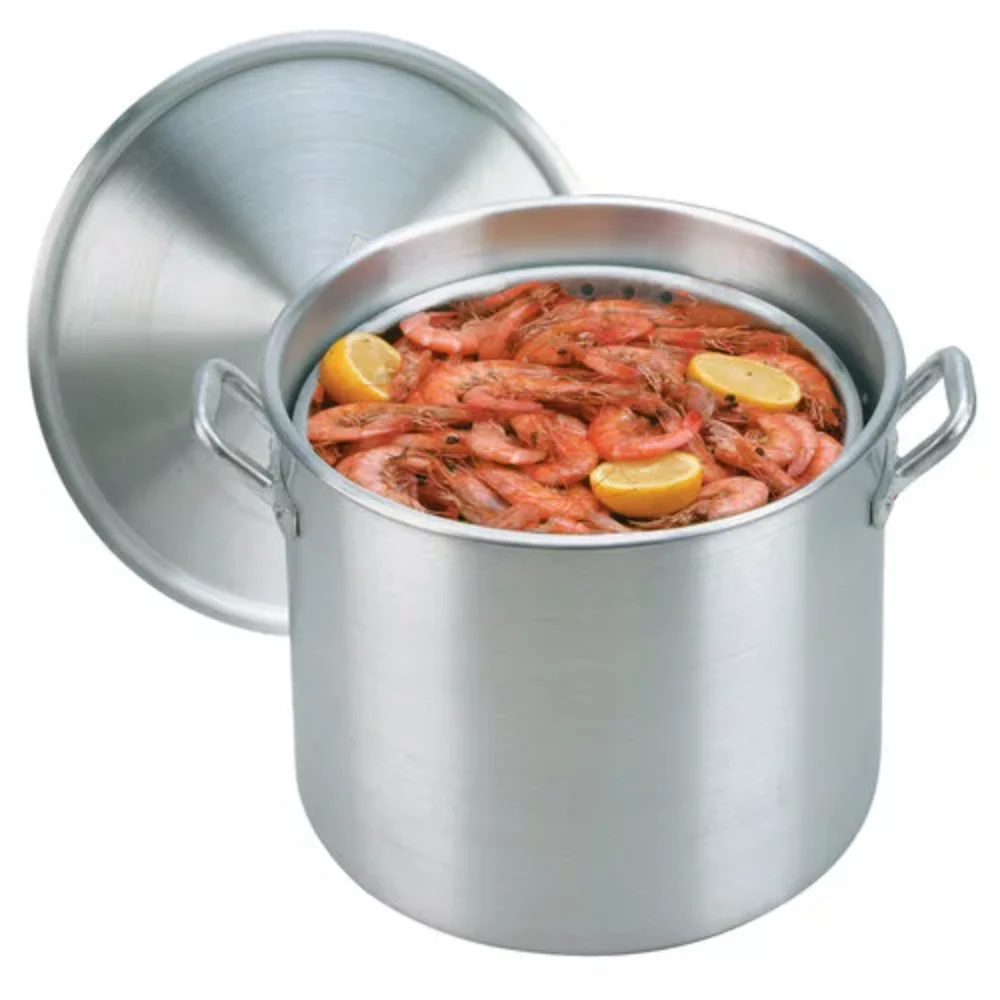 King Kooker # KK100 - 100qt. Aluminum Boiling Pot with Lid and Basket 
King Kooker # KK100 - 100qt. Aluminum Boiling Pot with Lid and Basket
