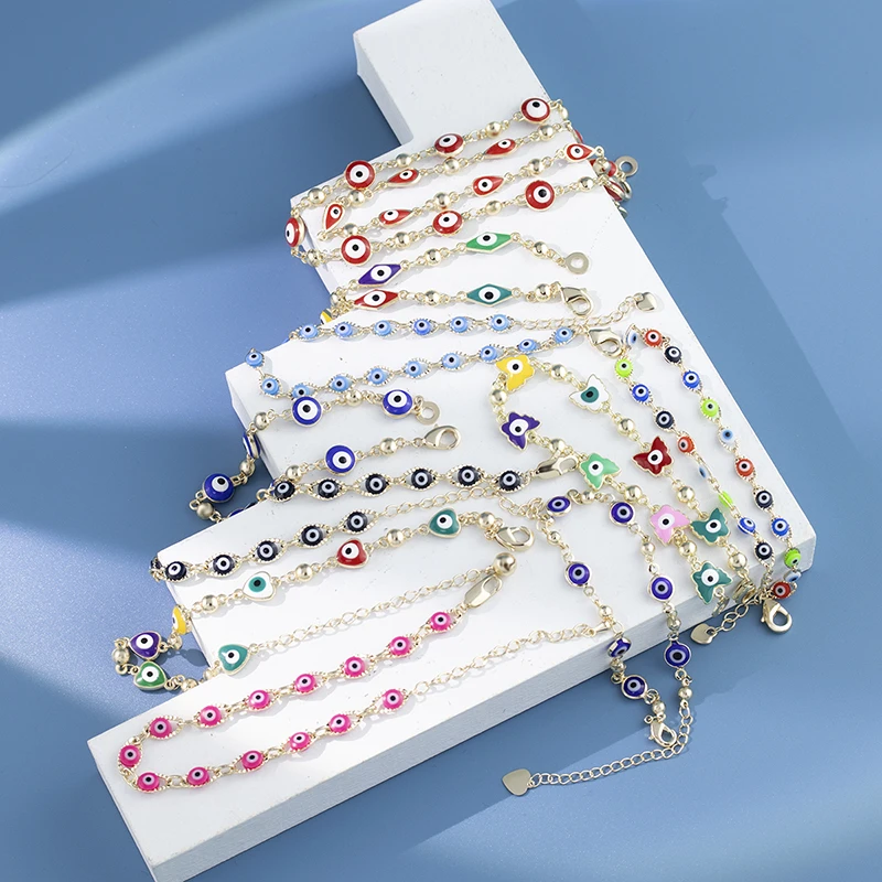 Couple Bracelets Amulet Gold Plating Evil Eye Bracelets For Men Women Gold Color Link Chain Multicolor Lucky Adjustable
Couple Bracelets Amulet Gold Plating Evil Eye Bracelets For Men Women Gold Color Link Chain Multicolor Lucky Adjustable