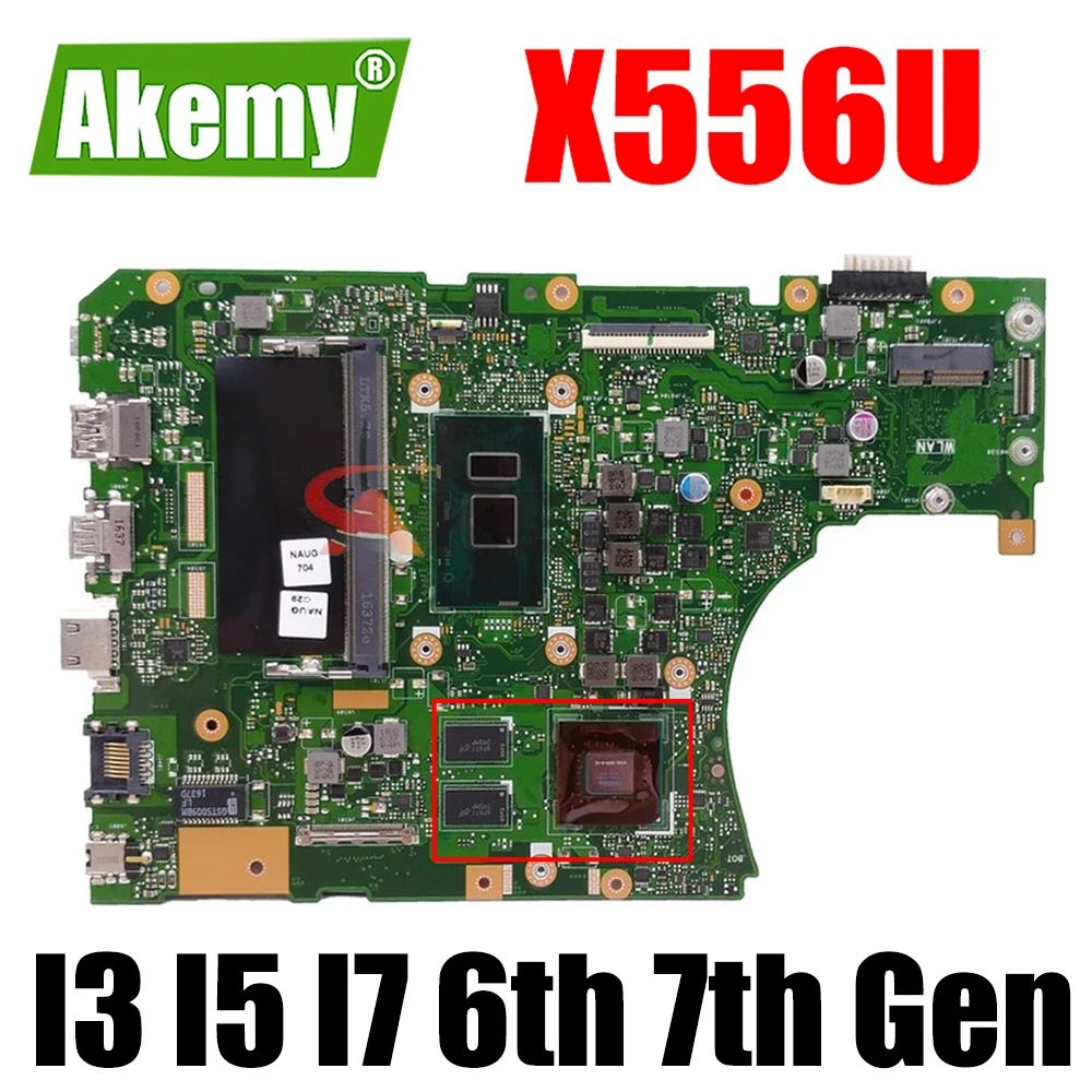 X556UJ X556UV Mainboard GT920M GT940M I3 I5 I7 6th 7th Gen 4GB 8GB RAM for ASUS X556UB X556UF X556UQ X556U Laptop Motherboard
X556UJ X556UV Mainboard GT920M GT940M I3 I5 I7 6th 7th Gen 4GB 8GB RAM for ASUS X556UB X556UF X556UQ X556U Laptop Motherboard