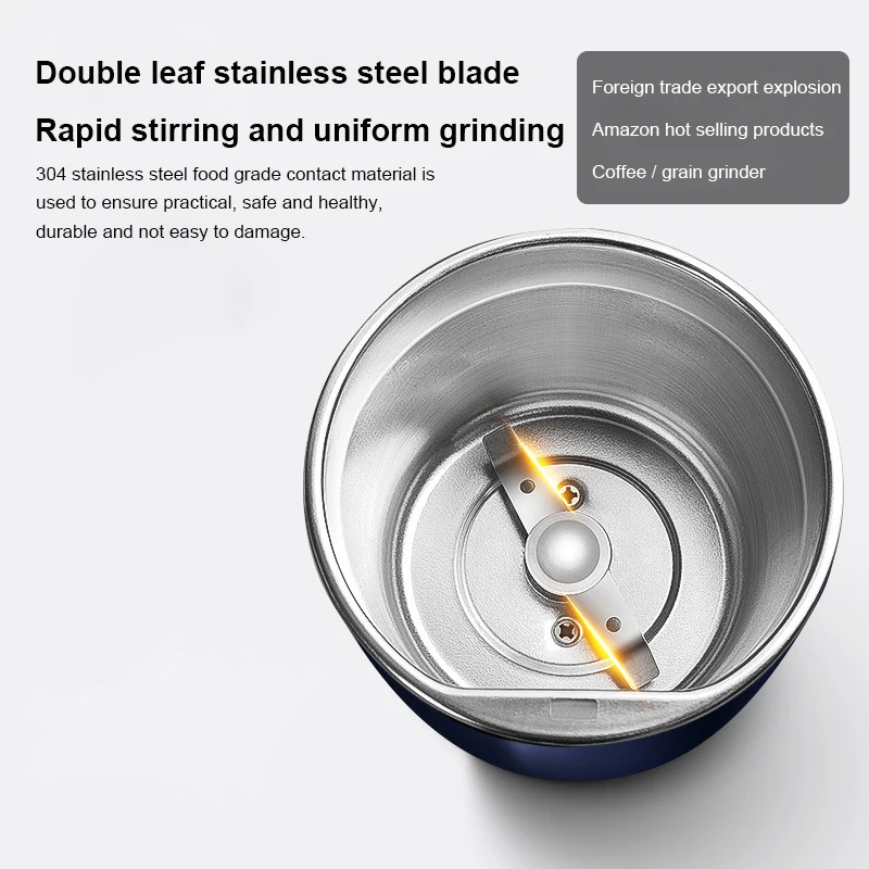 New Electric Grinding Machine Home Travel Nuts Beans Grains Mill Herbs Grain Grinder Small Portable Coffee Grinder For Kitchen
New Electric Grinding Machine Home Travel Nuts Beans Grains Mill Herbs Grain Grinder Small Portable Coffee Grinder For Kitchen