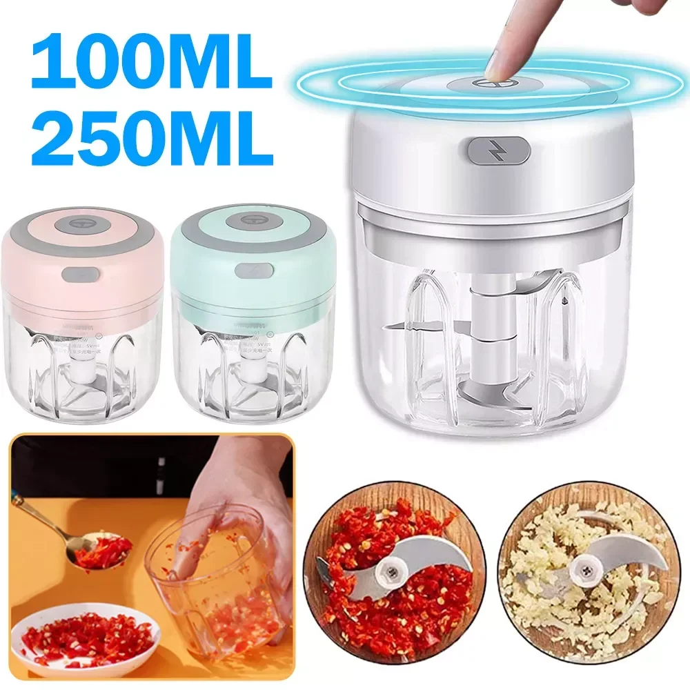NEW2023 100/250mL Mini Garlic Masher Chopper Cutter Ginger Masher Machine for Kitchen Food Crusher Chili Vegetable USB Charging
NEW2023 100/250mL Mini Garlic Masher Chopper Cutter Ginger Masher Machine for Kitchen Food Crusher Chili Vegetable USB Charging