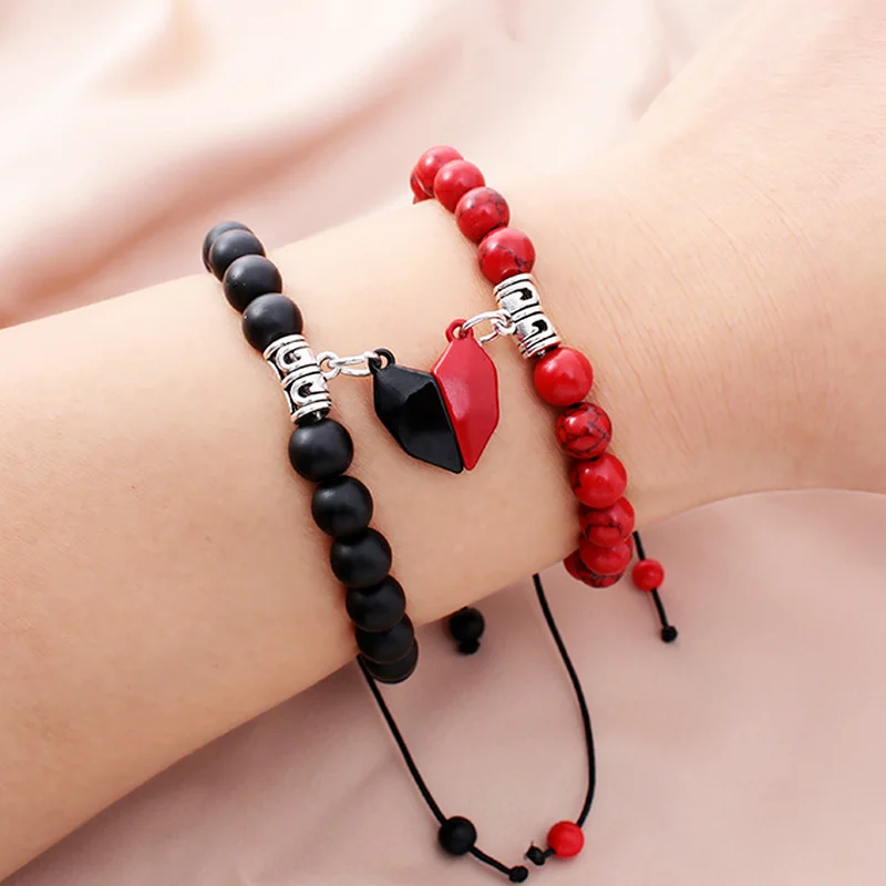 New Heart Shape Magnet Attract Men Women Yoga Natural Stone Bracelet Couple for Lovers Distance Friendship Jewelry
New Heart Shape Magnet Attract Men Women Yoga Natural Stone Bracelet Couple for Lovers Distance Friendship Jewelry