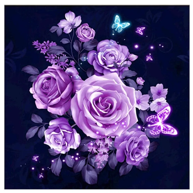 5D DIY Diamond Painting Purple Rose Flower Cross Stitch Kits Full Round Diamond Embroidery Mosaic Rhinestones Picture Home Decor
5D DIY Diamond Painting Purple Rose Flower Cross Stitch Kits Full Round Diamond Embroidery Mosaic Rhinestones Picture Home Decor