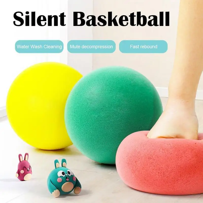 Bouncing Silent Basketball Indoor Impact-Resistant Elastic Quiet Training Ball Gift For Patios Playrooms Gyms Stadiums Yards
Bouncing Silent Basketball Indoor Impact-Resistant Elastic Quiet Training Ball Gift For Patios Playrooms Gyms Stadiums Yards