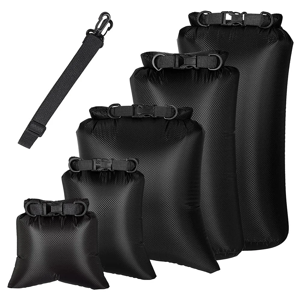 6Pcs Waterproof Dry Bag Set for Kayaking Boating,Drybag Outdoor Storage Bags for Canoeing Camping Swimming Hiking,Black
6Pcs Waterproof Dry Bag Set for Kayaking Boating,Drybag Outdoor Storage Bags for Canoeing Camping Swimming Hiking,Black