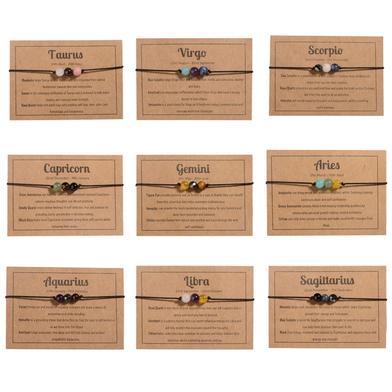 Natural Stone Bead Bracelet for Women Personalized Bright Bead Pendant Card Jewelry Gift for Holiday Valentine's Day
Natural Stone Bead Bracelet for Women Personalized Bright Bead Pendant Card Jewelry Gift for Holiday Valentine's Day