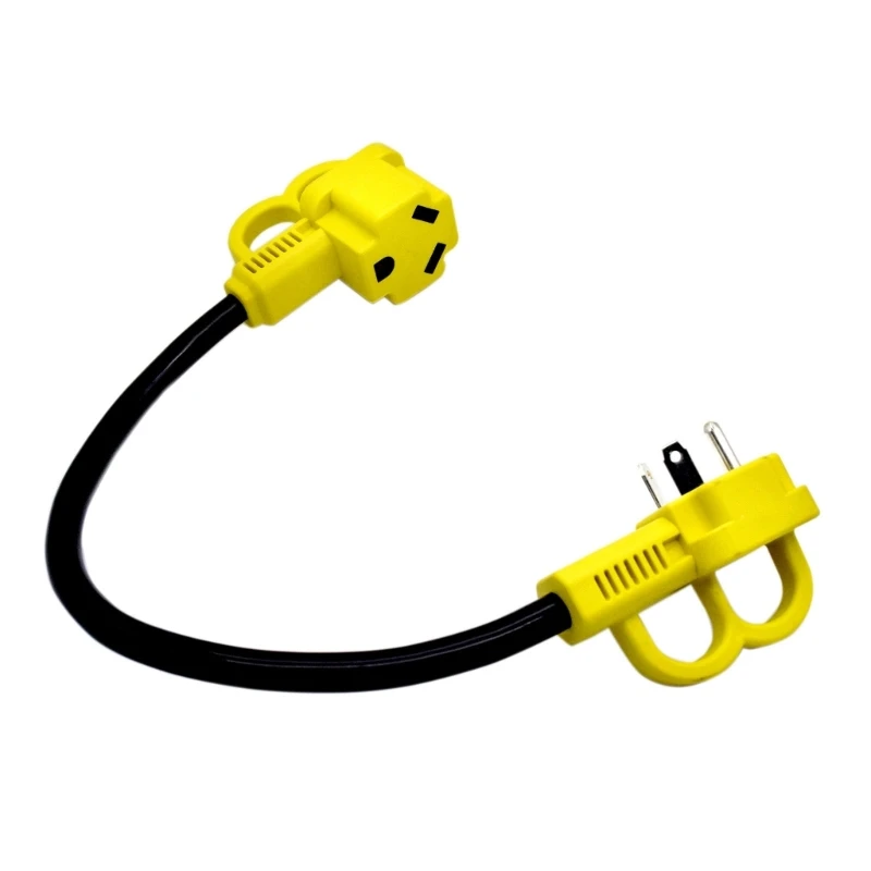 30 Amp to 50 Amp RV Adapter Cord, Male to Female Electrical Power Plug Converter Dogbone with Grip Handle Heavy Duty 21"
30 Amp to 50 Amp RV Adapter Cord, Male to Female Electrical Power Plug Converter Dogbone with Grip Handle Heavy Duty 21"