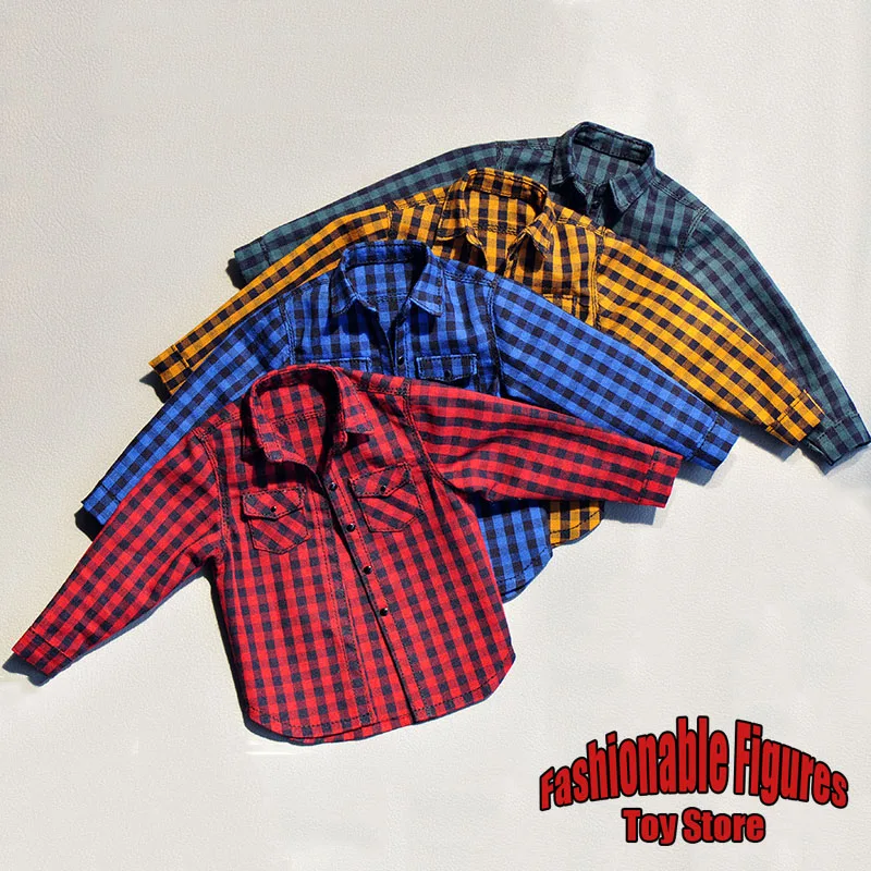1/6 Men Soldier Blouses Plaid Shirt Classic Programmer Jacket Trend Long Sleeves Tops Outwear For 12" Action Figure Body Toys
1/6 Men Soldier Blouses Plaid Shirt Classic Programmer Jacket Trend Long Sleeves Tops Outwear For 12" Action Figure Body Toys